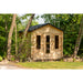 Georgian Sauna with changeroom next to trees