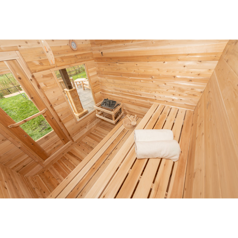 Luna Sauna Interior Back Corner View