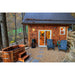 Ofuro Tub next to a cedar Cabin in the woods