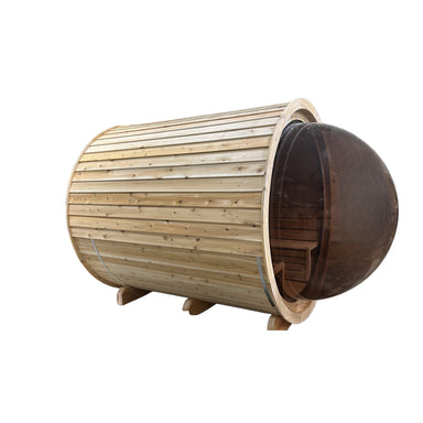 True North Saunas Outdoor Panoramic Dome Barrel Sauna