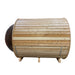 True North Saunas Outdoor Panoramic Dome Barrel Sauna Side View