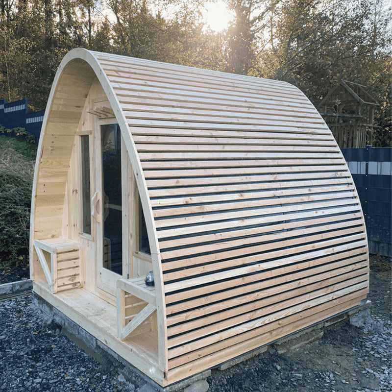 True North Saunas Outdoor Pod Sauna On Gravel Pad