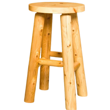 Round Log Stool