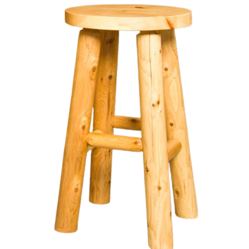 Round Log Stool