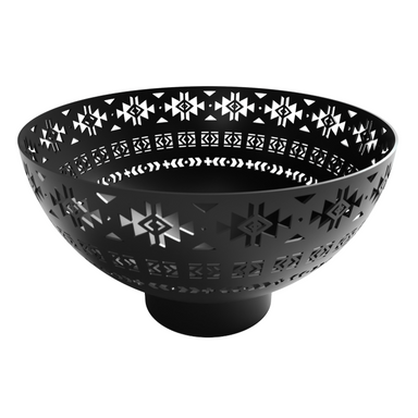 Aztec Fire Pit in Black