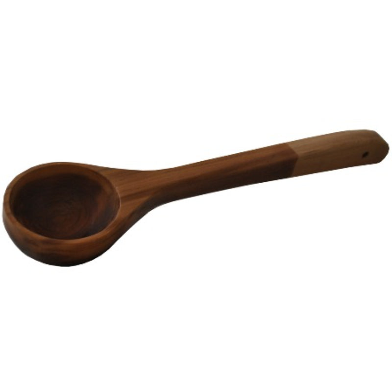 Dark Carved Cedar Ladle for Saunas