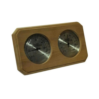 Cedar Sauna Thermometer and Hygrometer