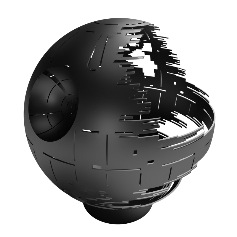 Deathstar Fire Pin with black finish.