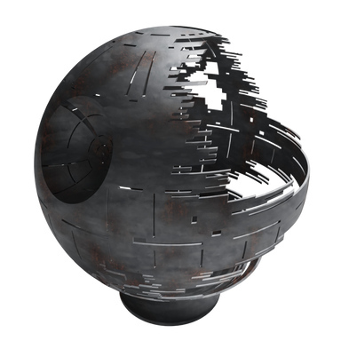 Deathstar Fire Pit with Raw Steel Finish
