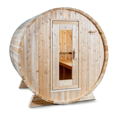 Leisure Craft Harmony Barrel Sauna Front View