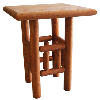Cedar Log Bistro Table