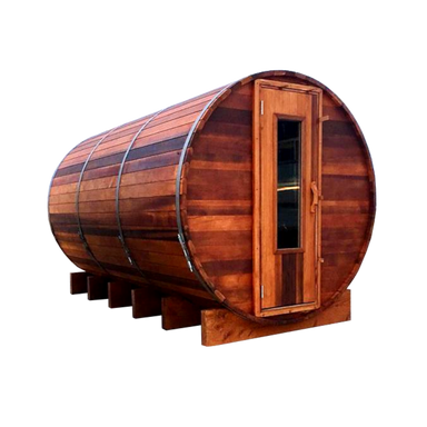 Northern Lights 12 foot Cedar Barrel Sauna with Change Room 