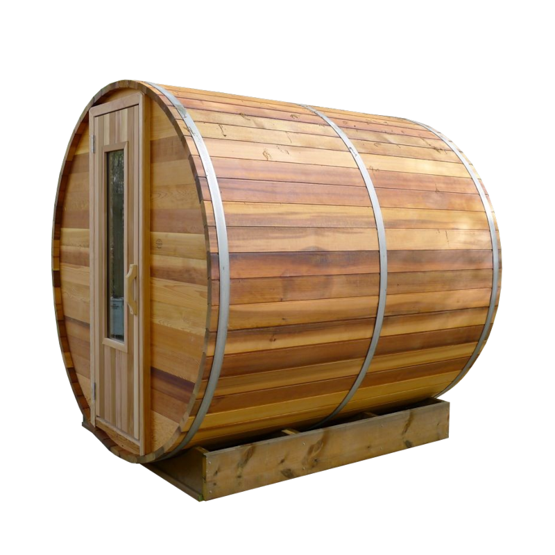 Northern Lights Clear Red Cedar Barrel Sauna