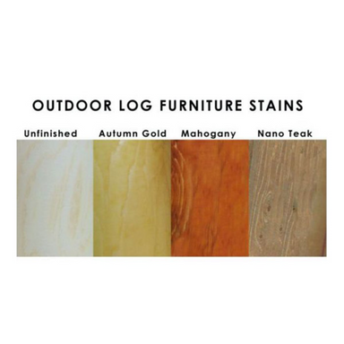 Outdoor Log Furniture Wood Stain Options