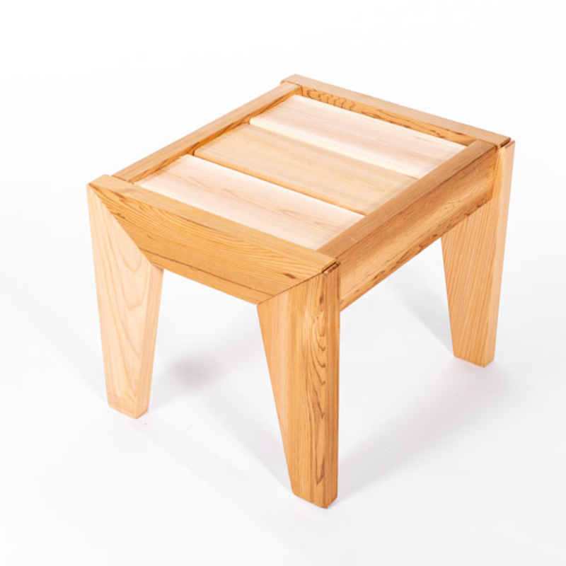 Dundalk Pacific Modern Cedar End Table top view