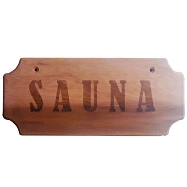 Red Cedar Sauna Sign