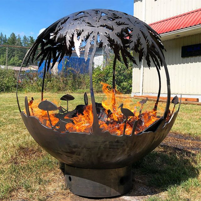 Tropical Paradise Fire Pit Sphere