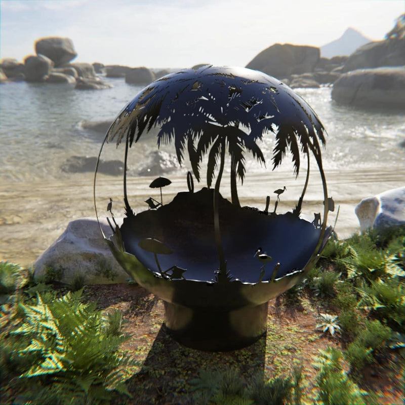 Tropical Paradise Fire Pit Sphere