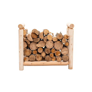 Cedar Log Firewood Rack